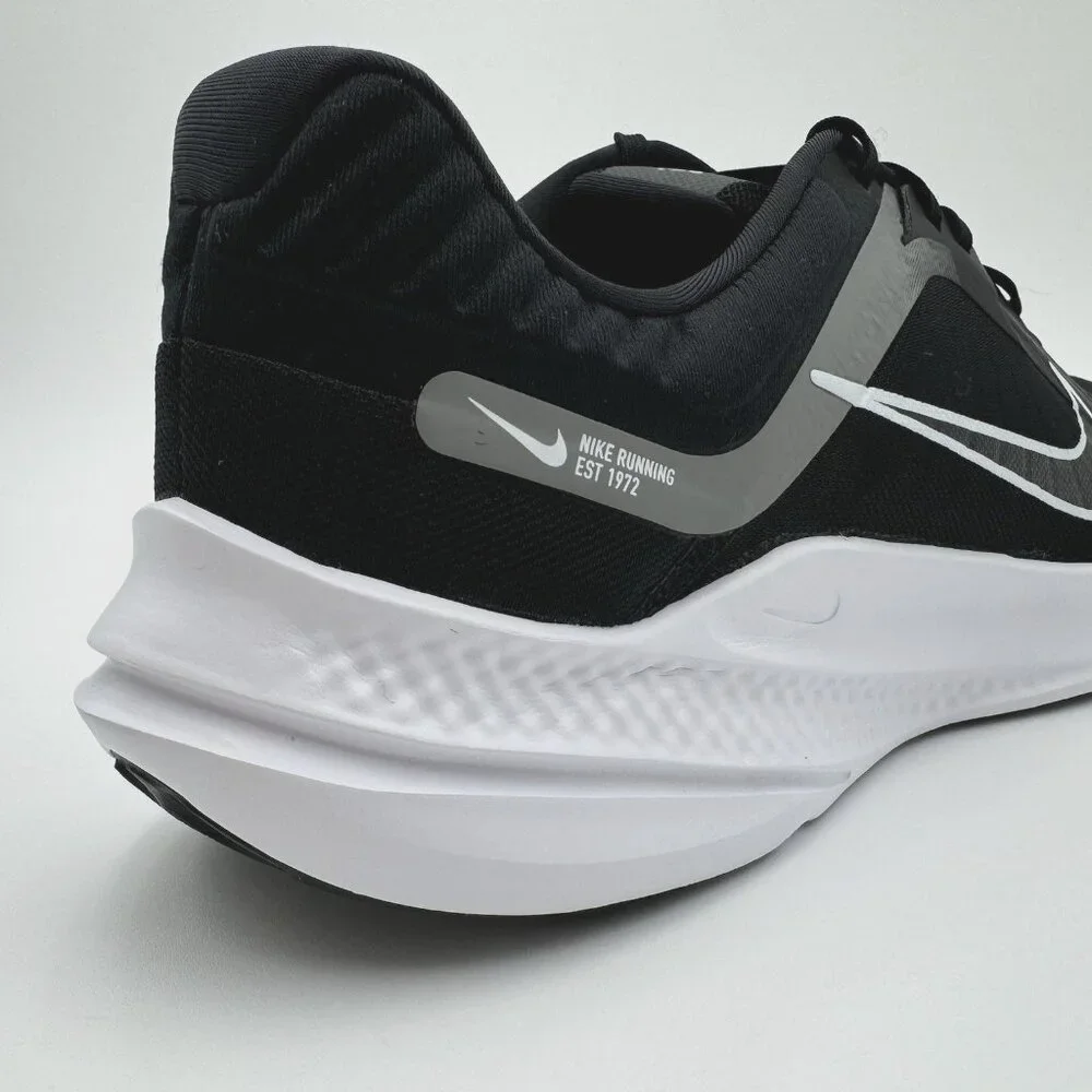 Men’s Nike Quest 5 Running Sneakers DD0104-001 Black White Smoke Grey Size 15